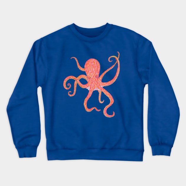 Giant Pacific Octopus Crewneck Sweatshirt by LuvbuzzArt